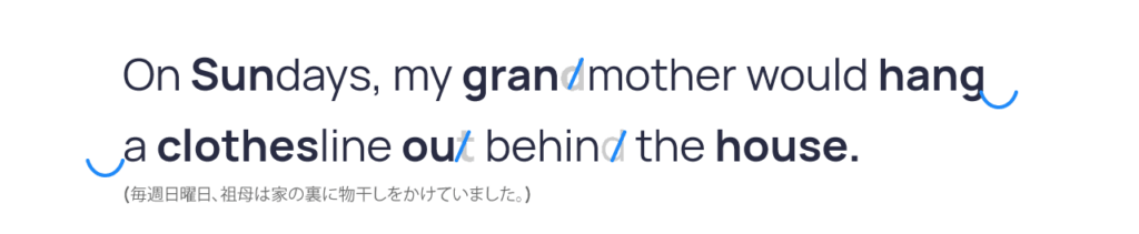 On Sundays, my grandmother would hang a clothesline out behind the house.